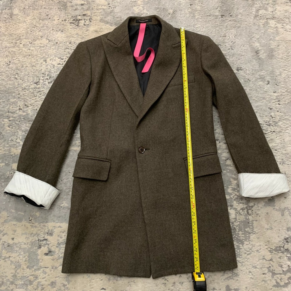 TAKESHI KOSAKA by Y's Pink Label Casual 100% Laine Wool Brown Jacket Size 1